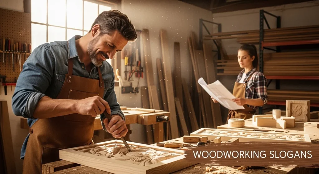 woodworking slogans