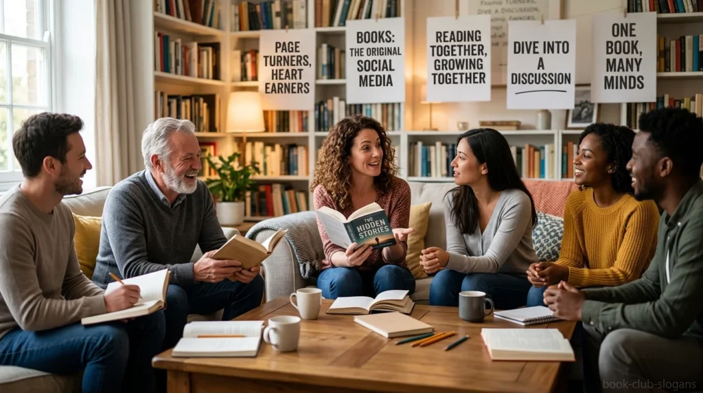 book club slogans