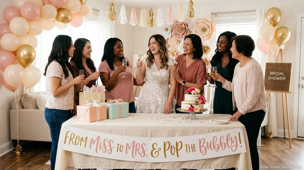 bridal shower slogans