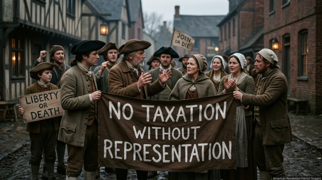patriot slogans from the American Revolution