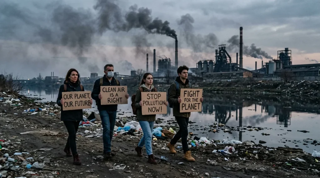 pollution slogans